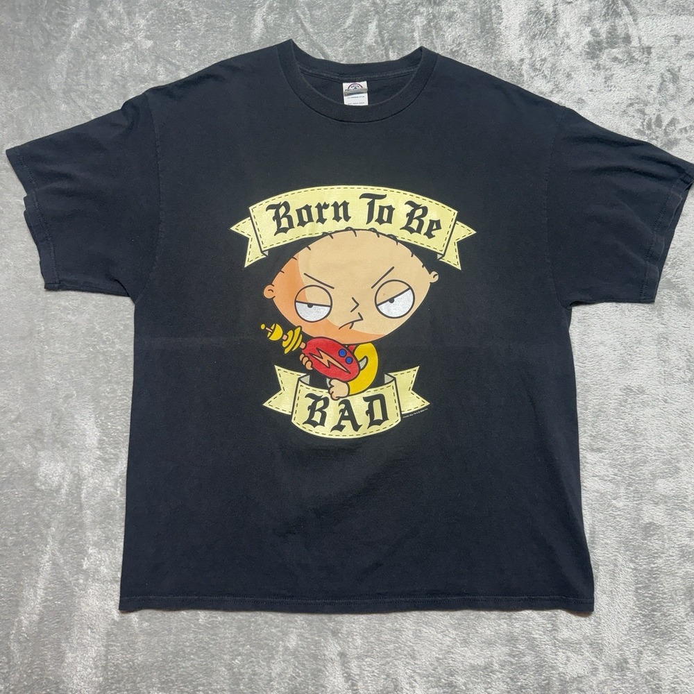 Vintage Family Guy Shirt Men's XL Stewie Griffin Born To Be‎ Bad Graphic 2005
